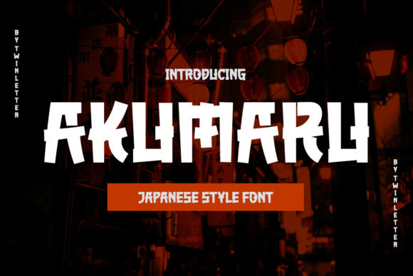 Akumaru: A Bold Display Font for Creative Projects