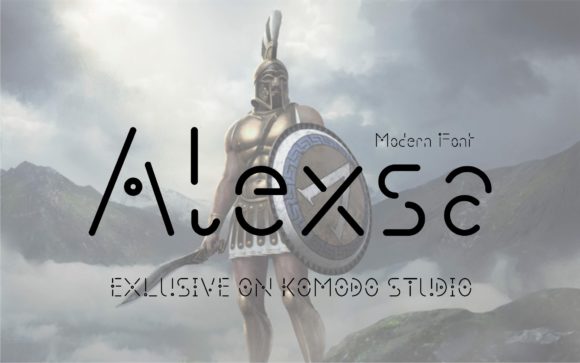 Alexsa Display Font for Modern Craft Creations