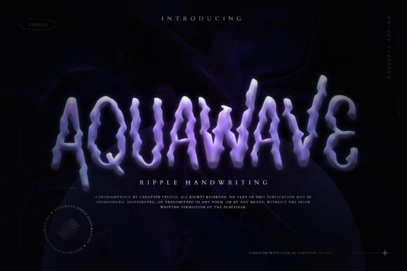Aquawave Font: A Display Typeface for Makers and Merchants