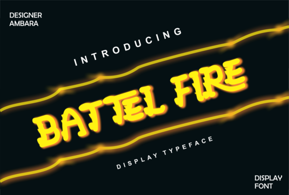 Battel Fire Font Adds Edge to Branding and Game Design