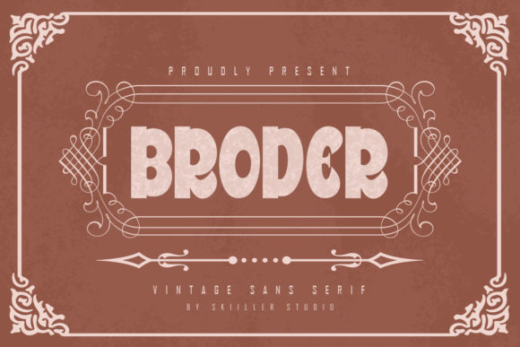 Broder Font: Bold Display Typography for Creative Projects