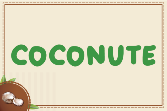Coconute: A Friendly Display Font