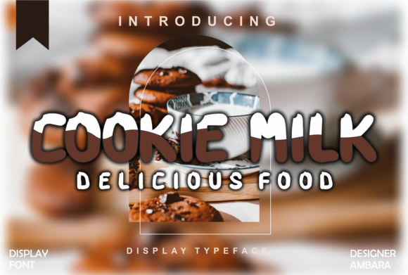 Cookie Milk Display Font for Editorial Design
