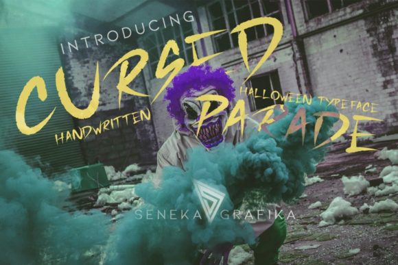 Cursed Parade Font in Brand Design Projects