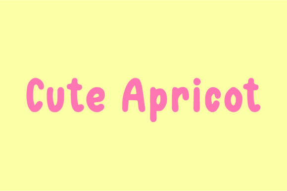 Cute Apricot Font for Modern Marketing and Design