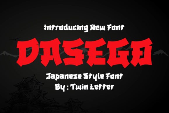 Dasego Font for Asian-Inspired Design Projects