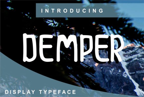 Demper Font: A Versatile Display Typeface for Crafters and Sellers