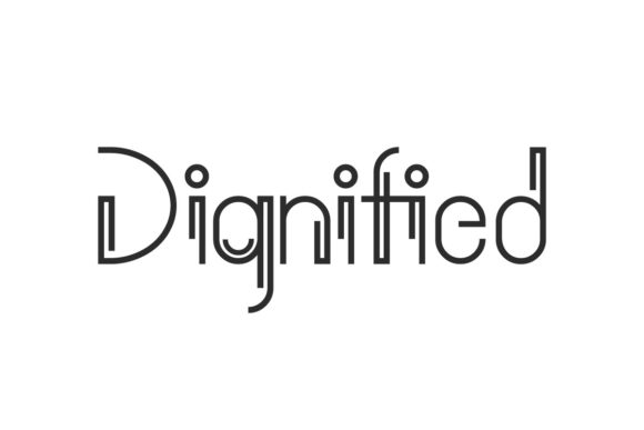Dignified Font: A Modern Typeface for Editorial Elegance