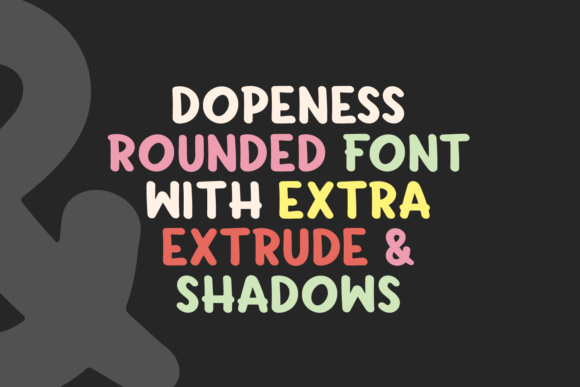 Dopeness Display Font for Modern Editorial Design