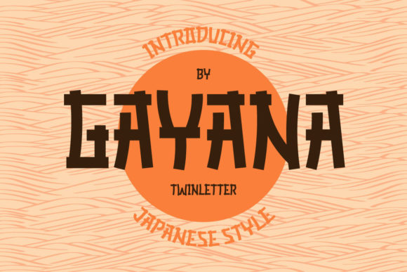 Gayana Font: A Display Typeface for Makers with Japanese Flair