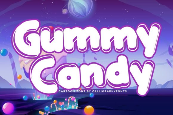 Gummy Candy Font: A Playful Display Typeface for Creative Projects