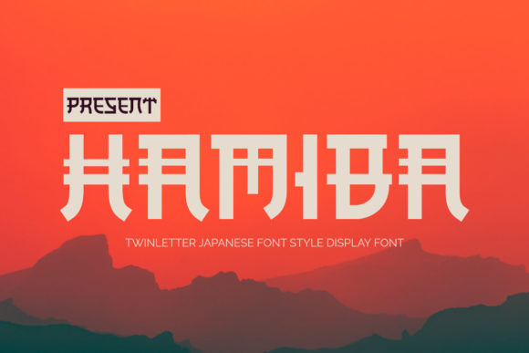 Hamiba: A Japanese-Inspired Display Font for Editorial Design
