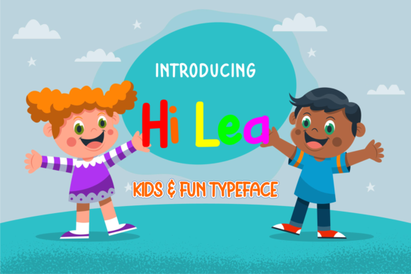 Hi Lea Font: A Playful Display Typeface for Digital Design