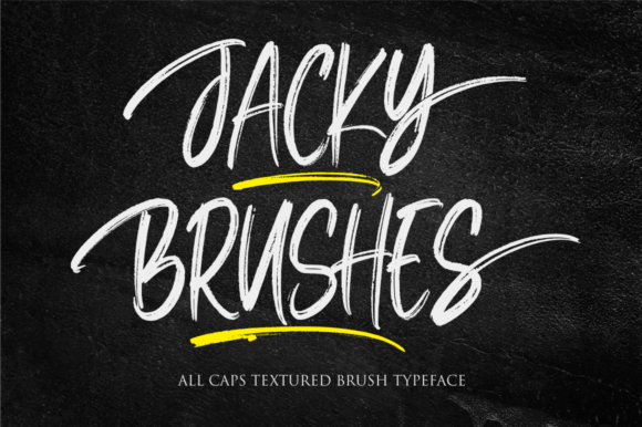 Jacky Brushes: A Bold Display Font for Creative Projects