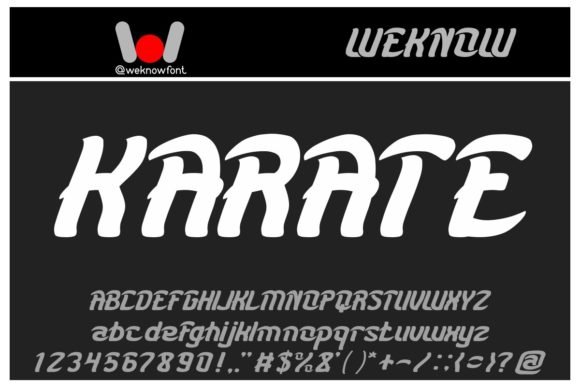 Karate Font: Bold and Unique Display Type for Creative Projects