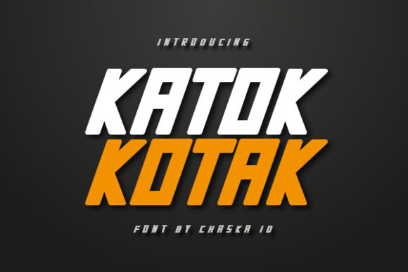 Katok Kotak Font for Bold Branding and Display Design