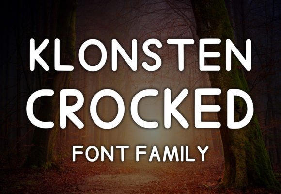 Klonsten Crocked Font for Beautiful, Functional Craft Designs