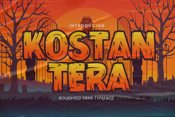 Kostantera Display Font for Creative Makers and Product Designers