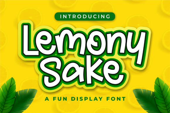 Lemony Sake Font for Playful Editorial Design