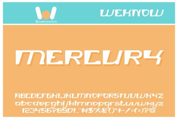Mercury Font: A Display Typeface for Creative Branding Projects