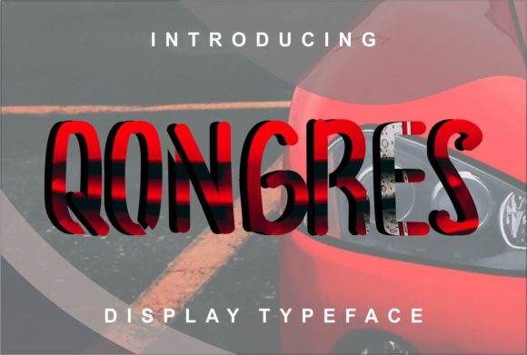Qongres: A Display Font for Creative Product Makers