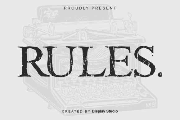 Rules Font: A Bold Display Typeface for Memorable Branding