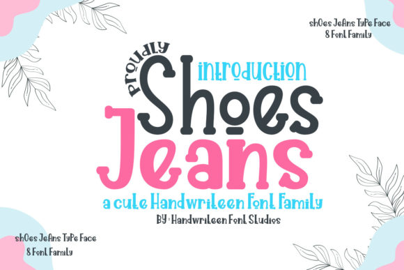 Shoes Jeans Font: A Display Typeface for Friendly Branding