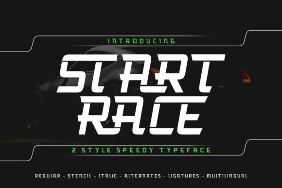 Start Race Font: Boost Your Campaign with High-Speed Typography