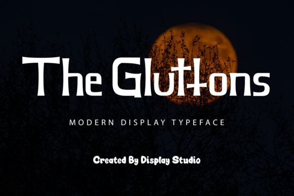 The Gluttons Font: A Modern Display Typeface for Bold Branding
