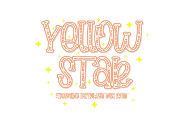 Yellow Star Font: A Playful Display Typeface for Creative Crafters